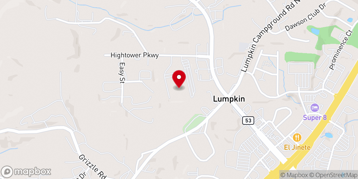 Map showing location of North Georgia Revival