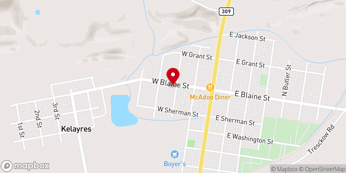 Map showing location of St Mary's Ukrainian Catholic Church