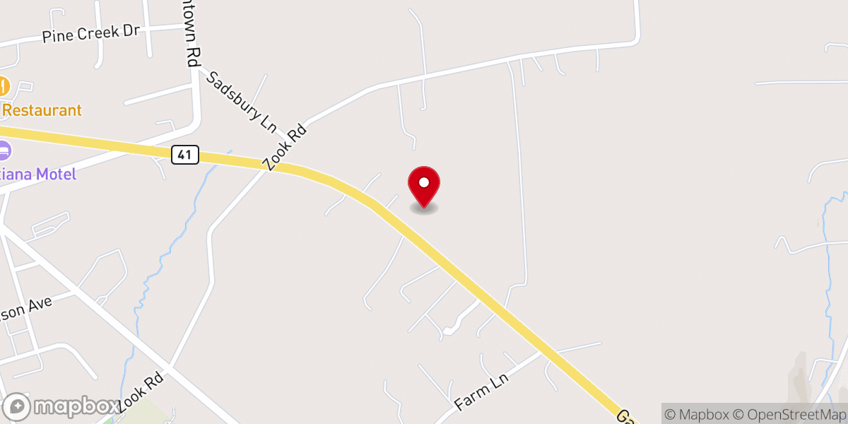Map showing location of Old Paths Baptist Church