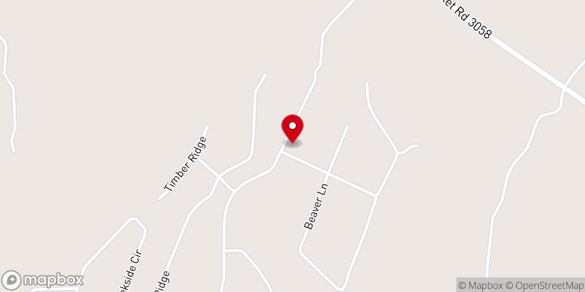 Map showing location of Beaver Creek Gospel Church