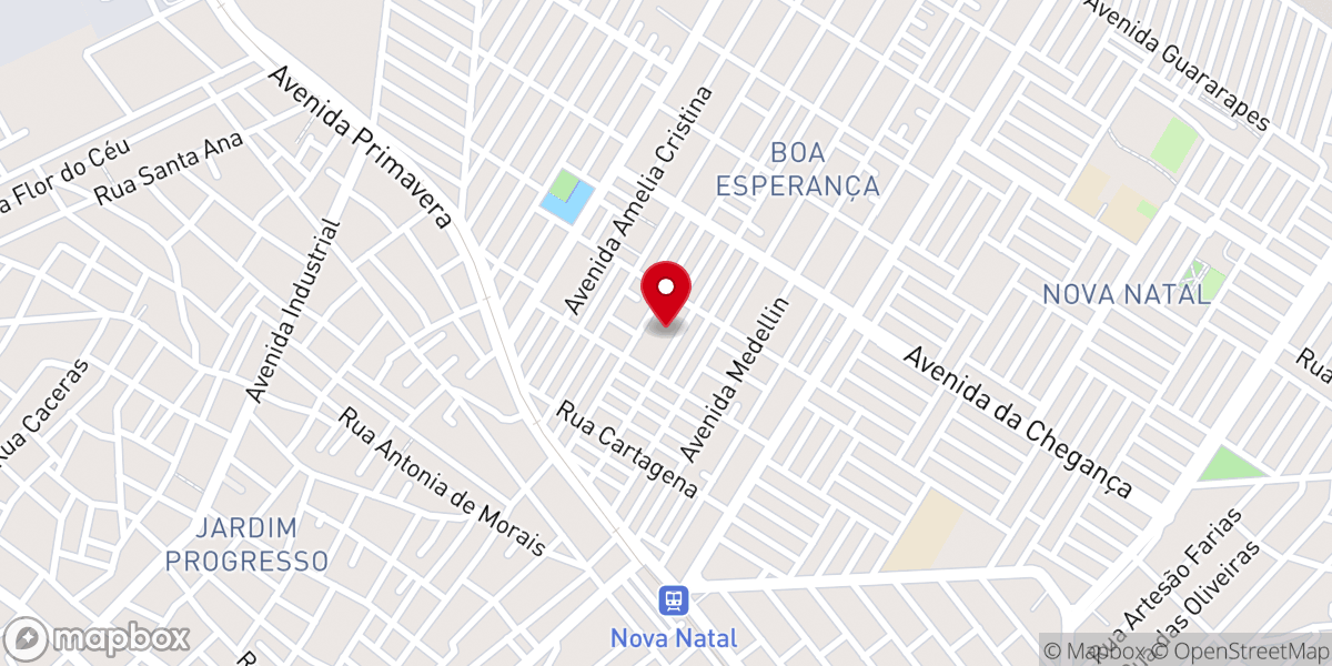 Map showing location of Paróquia de Santa Luzia - Natal/RN