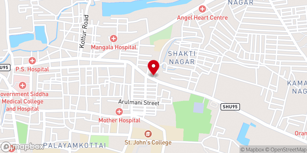 Map showing location of Peace A.G Church