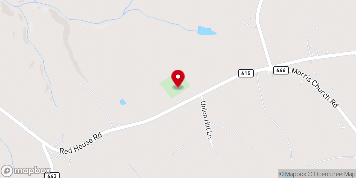 Map showing location of St Luke Baptist Church