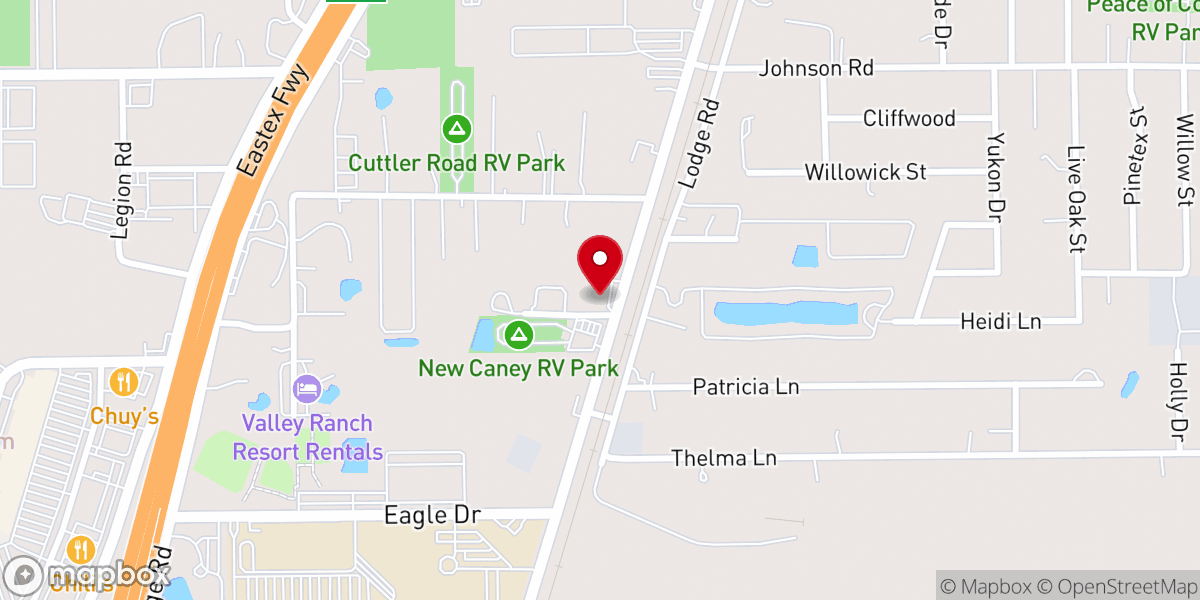Map showing location of Faith Family Church