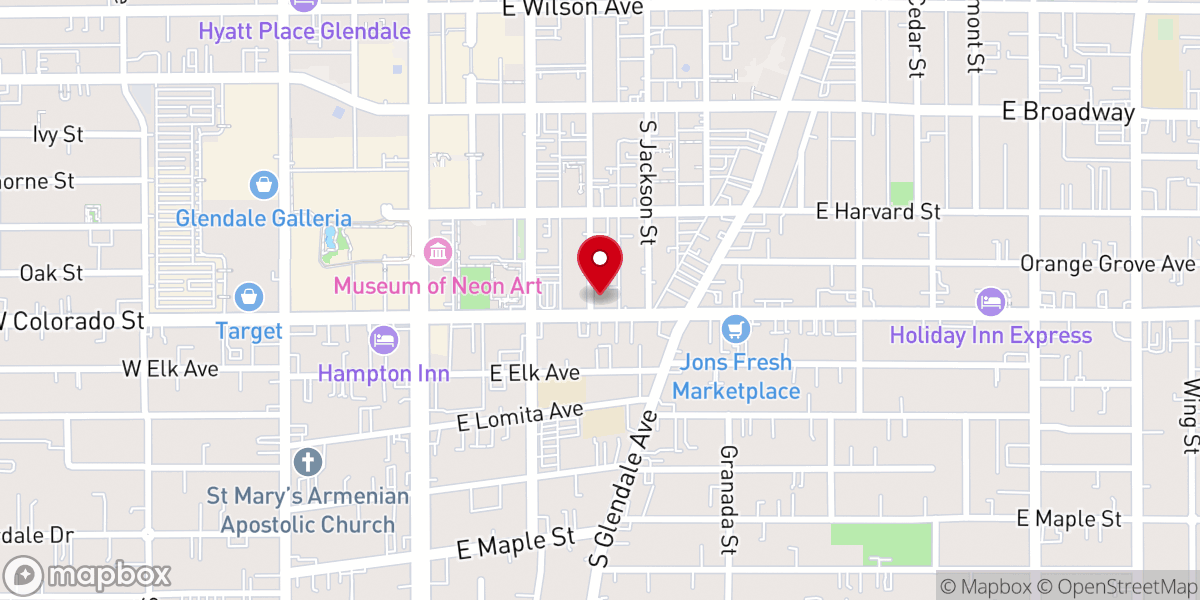 Map showing location of Iglesia Rio de Fuego