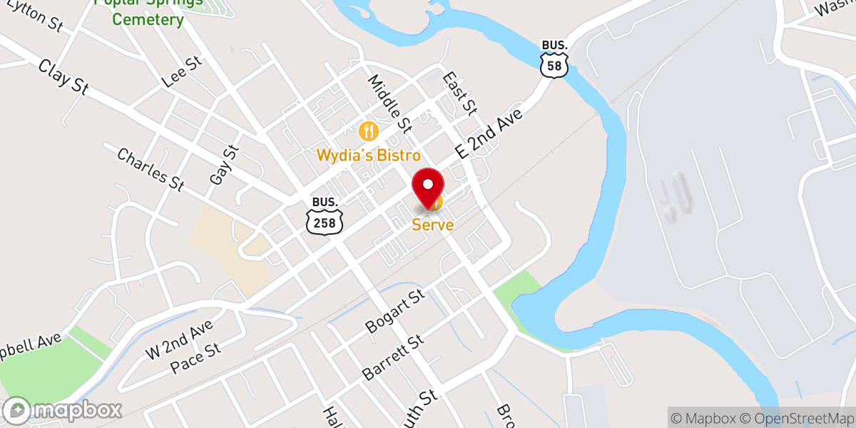 Map showing location of Fellowship Around the Word Church