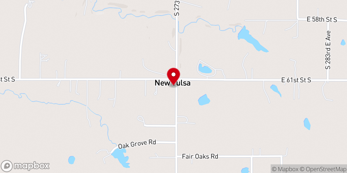 Map showing location of Oak Grove Pentecostal Church