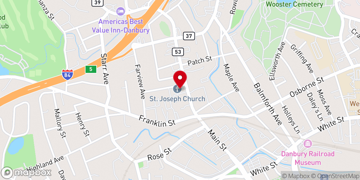 Map showing location of St Joseph's Religious Educ