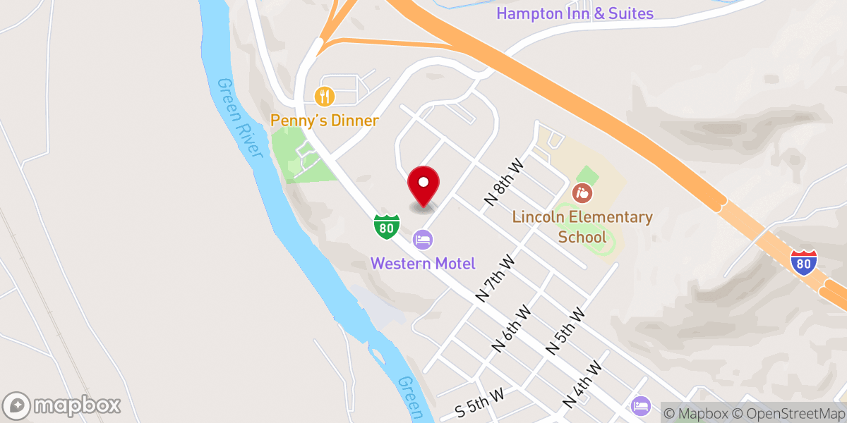 Map showing location of Emmanuel Lutheran Church
