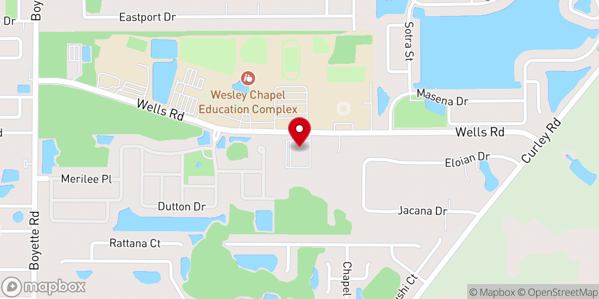 Map showing location of Bridgeway Church