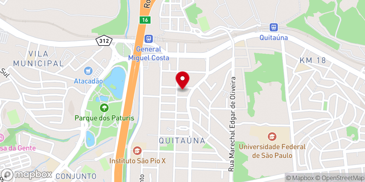 Map showing location of Comunidade Santíssima Trindade