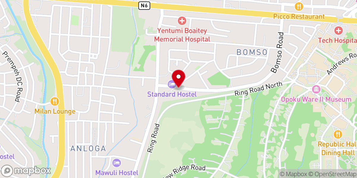 Map showing location of Presbyterian Church of Ghana, Trinity Congregation