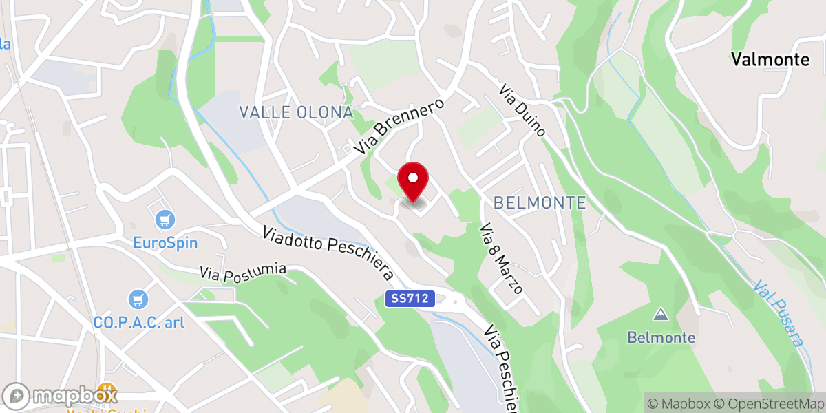 Map showing location of Oratorio don Luigi Gabbani