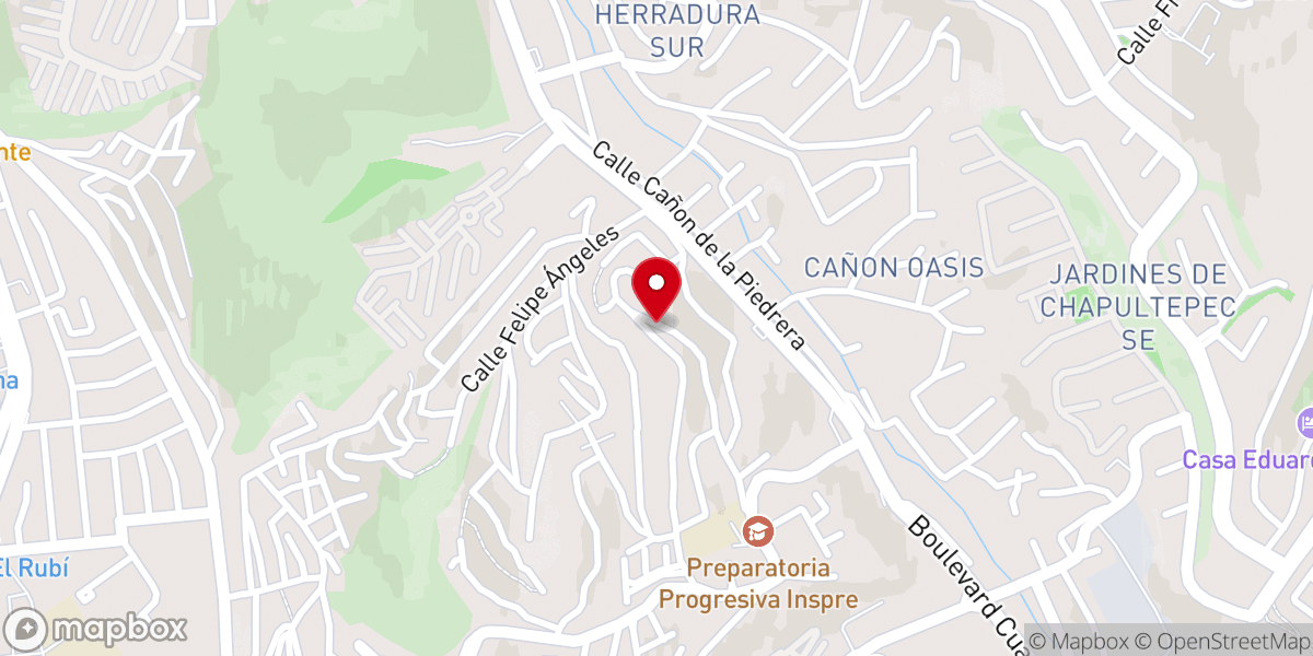 Map showing location of Iglesia Aposento Alto Tejamen