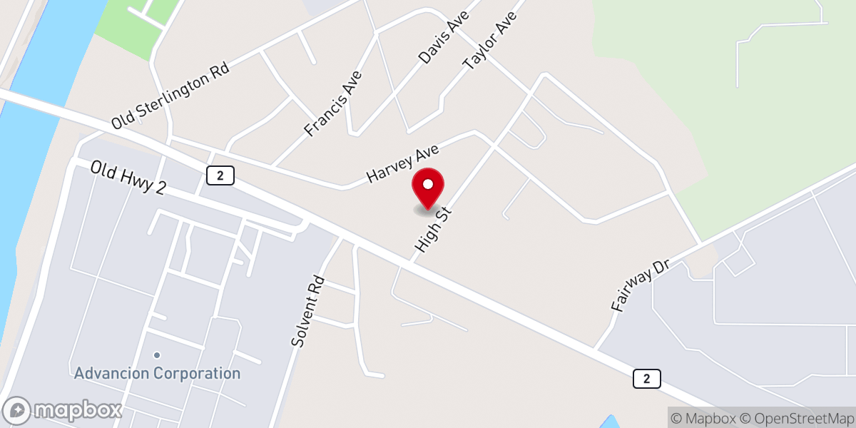 Map showing location of Sterlington Police Department