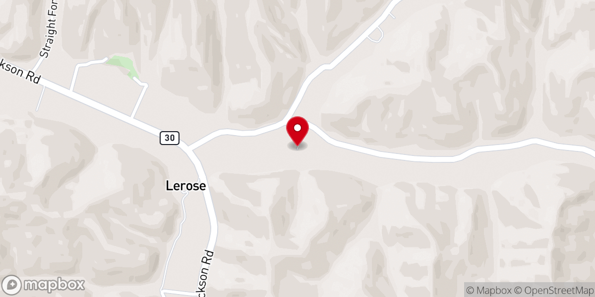 Map showing location of Lerose Community Church