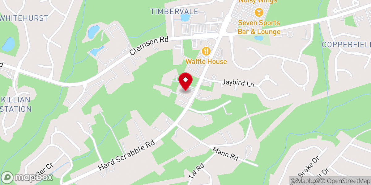Map showing location of Ridge View Presbyterian