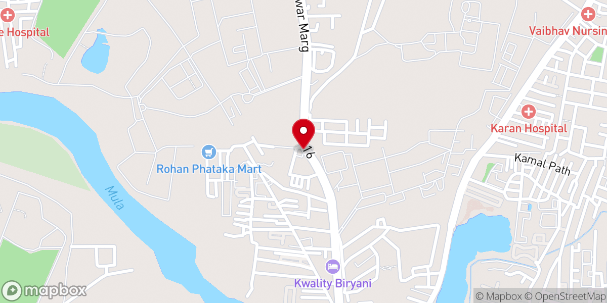 Map showing location of St. Gregorios Orthodox Syrian Church, Dighi, Pune
