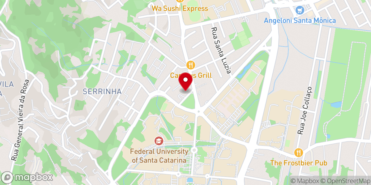 Map showing location of Igreja da Santíssima Trindade