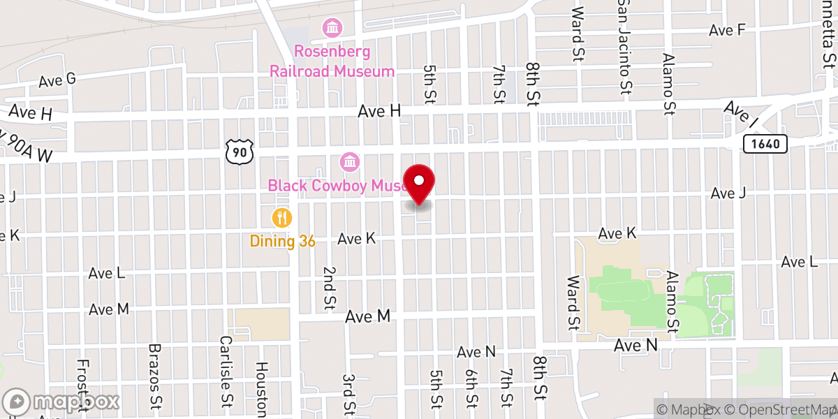 Map showing location of St Paul Lutheran Church