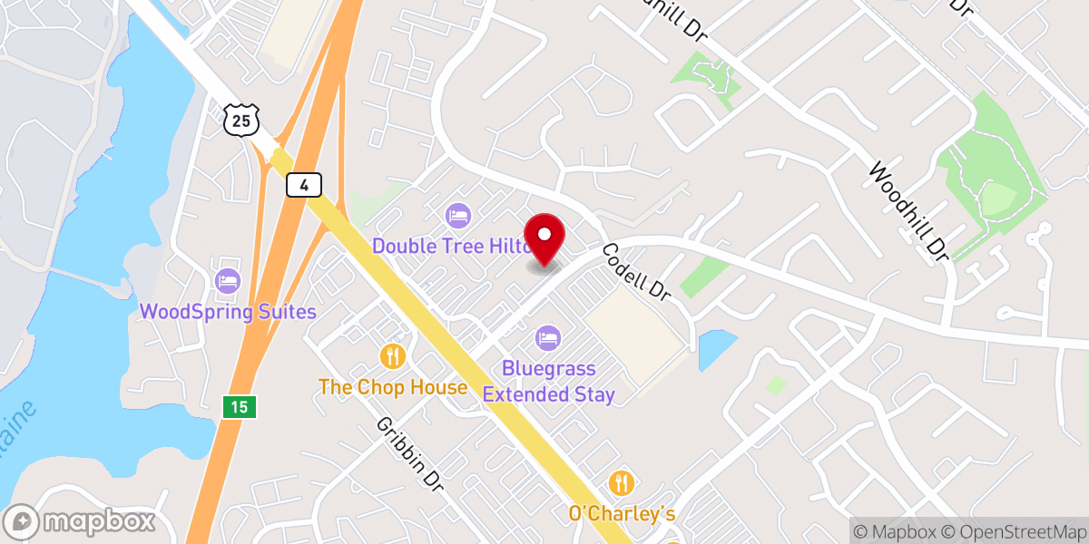 Map showing location of Center Point Church