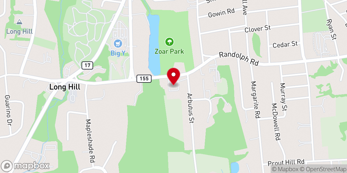 Map showing location of Grace Evangelical Lutheran Church
