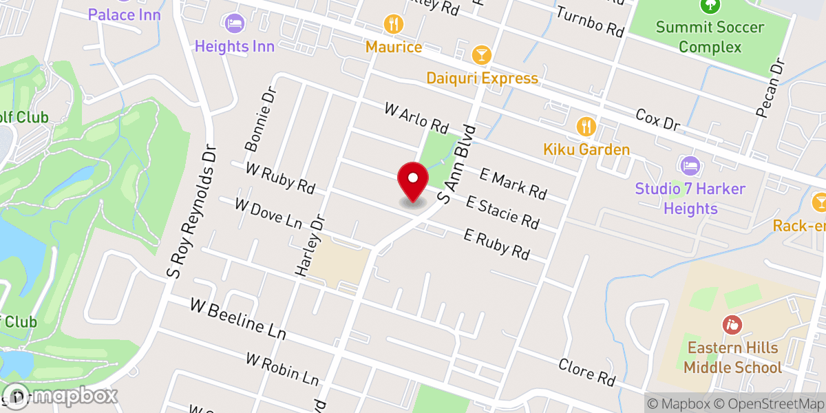 Map showing location of Bountiful Blessing Full Gospel Ministry