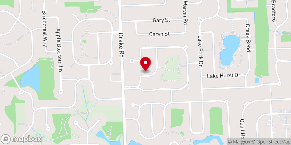 Map showing location of Greater Rose-Sharon Baptist Church