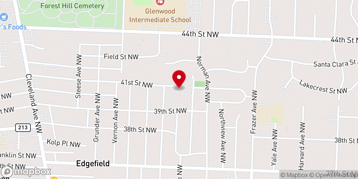 Map showing location of Christ the Servant Parish