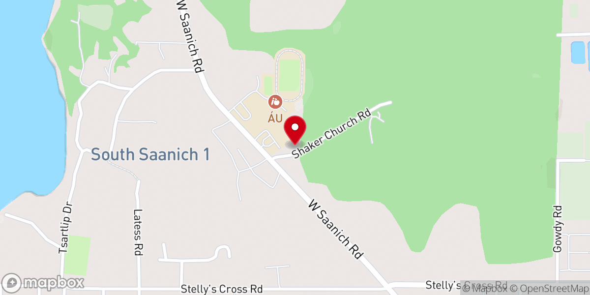 Map showing location of Shaker Church