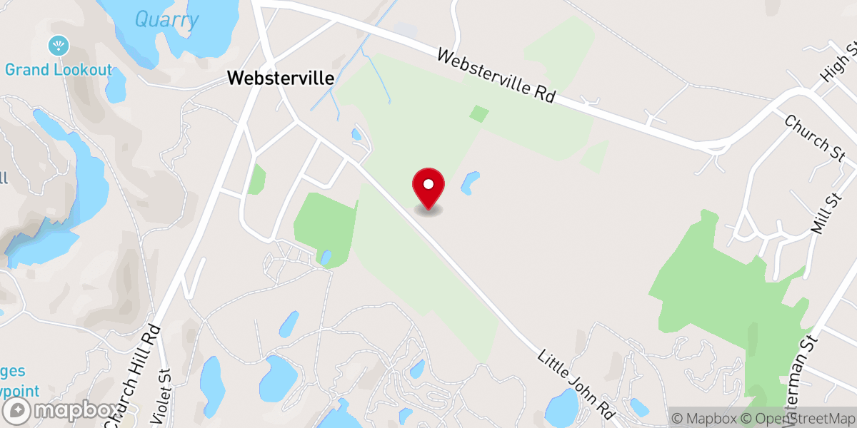 Map showing location of Millstone Hill