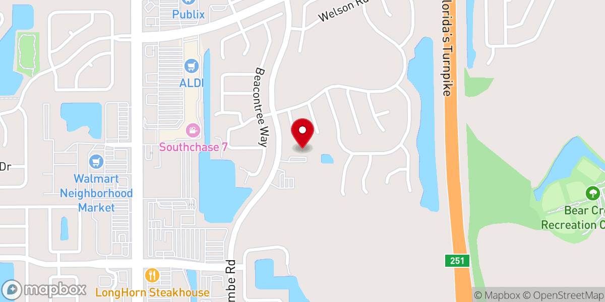 Map showing location of All Saints Lutheran Church
