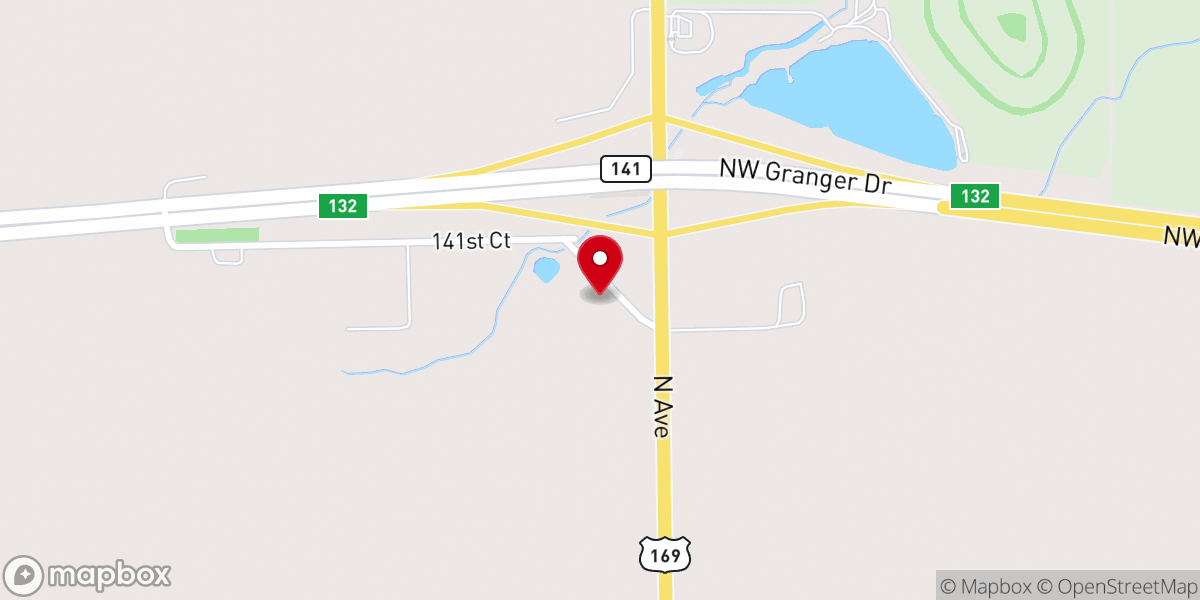 Map showing location of Christ Lutheran Church