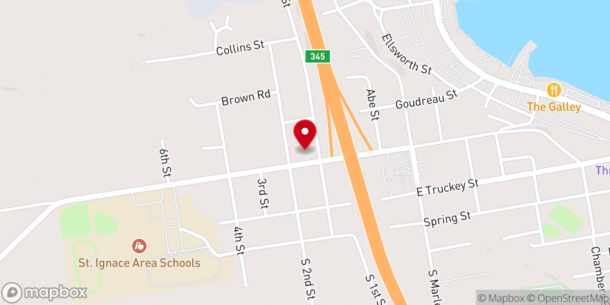 Map showing location of Straits Evangelical Free Church