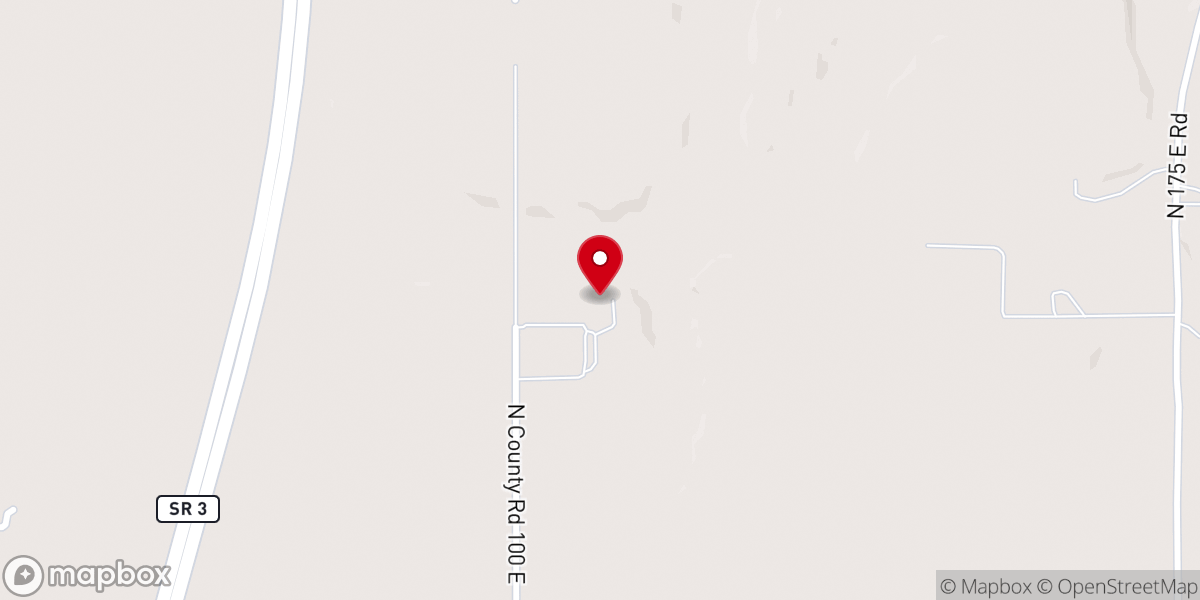 Map showing location of Whitetail Tree Farm