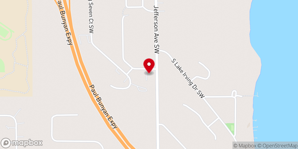 Map showing location of Headwaters Unitarian Universalist Fellowship (HUUF)