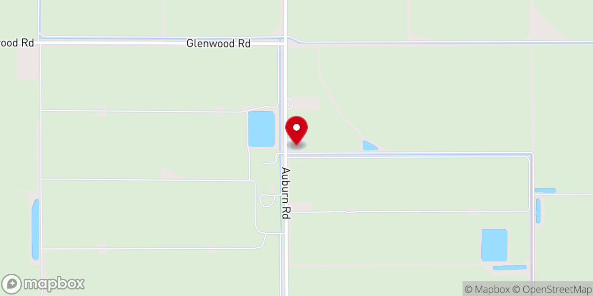 Map showing location of Chinook Baptist Church