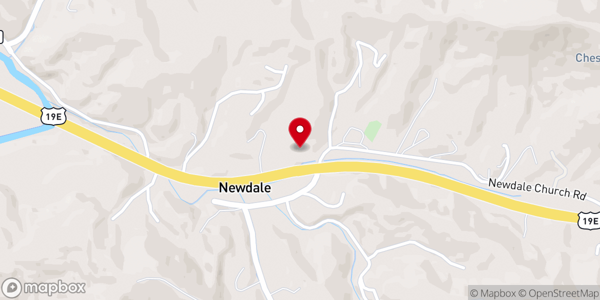 Map showing location of Pine Hill Auto Parts
