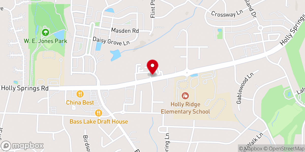 Map showing location of The Learning Experience - Holly Springs