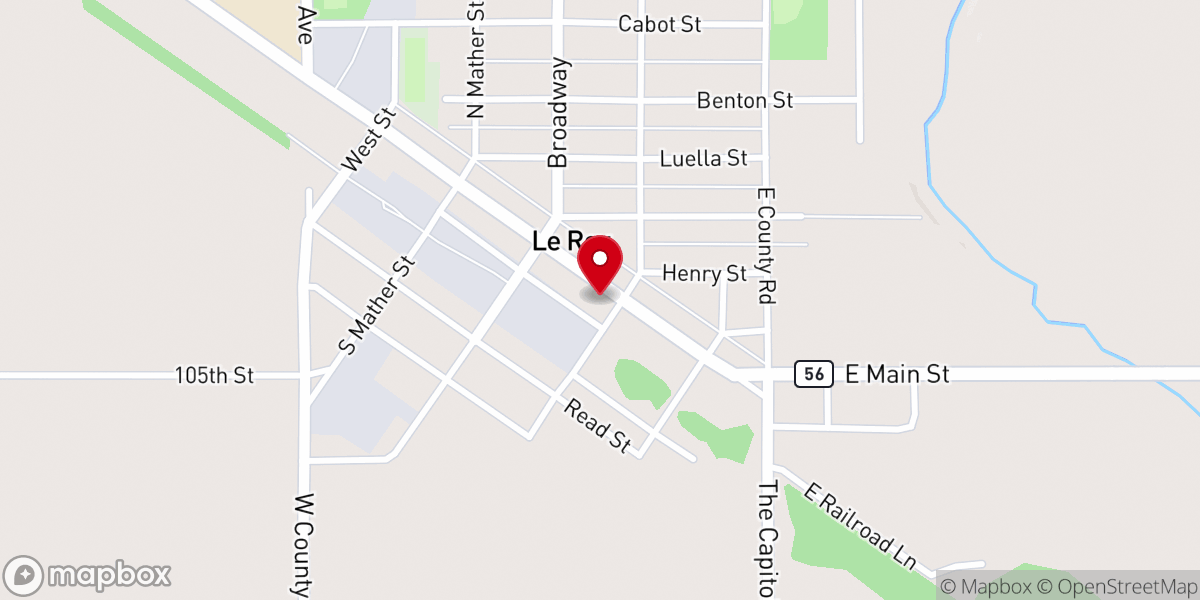 Map showing location of Bethany Bible Church