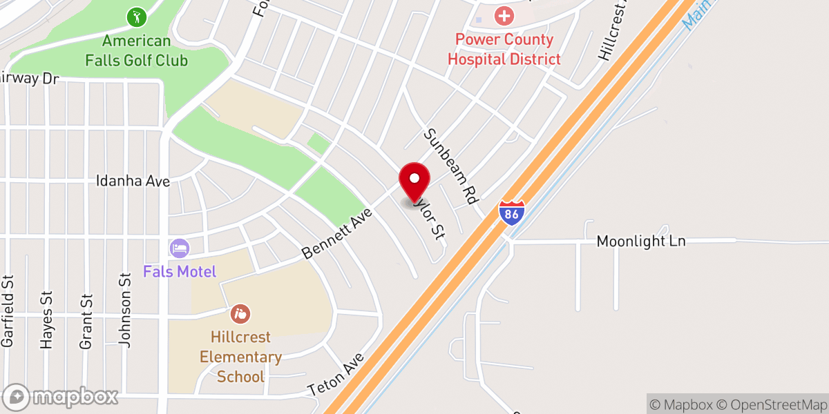 Map showing location of Big D and Sons