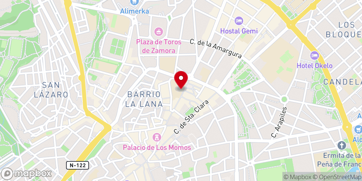 Map showing location of Cofradía de la Virgen de la Saleta, Zamora