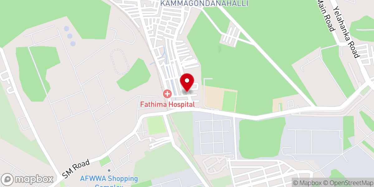 Map showing location of CSI Krupalaya Church