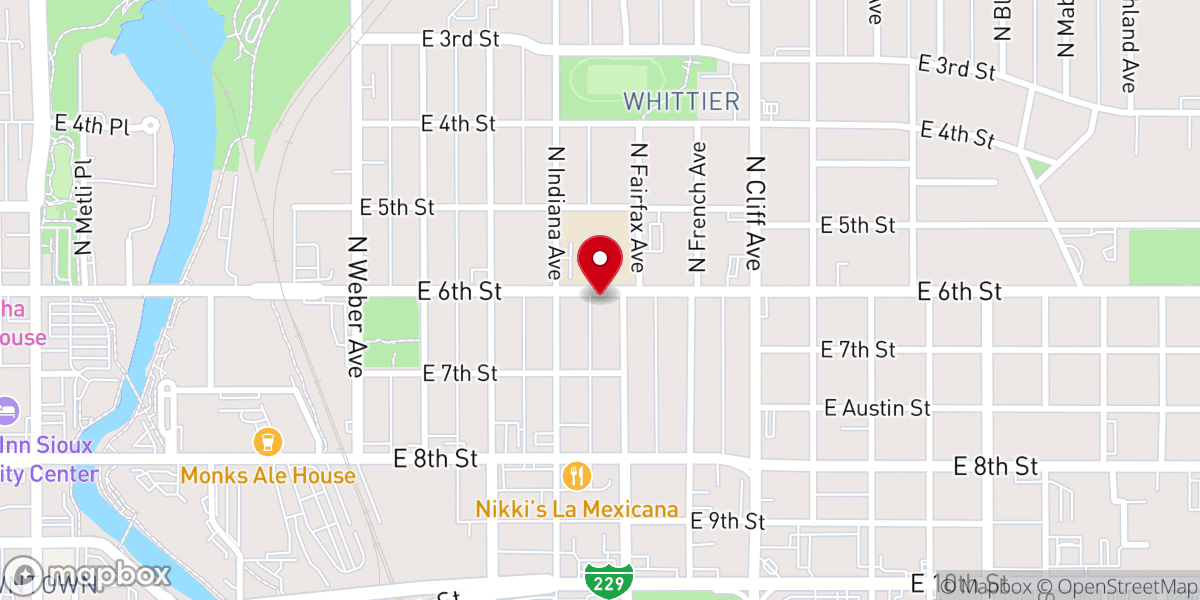 Map showing location of Falls Community Church