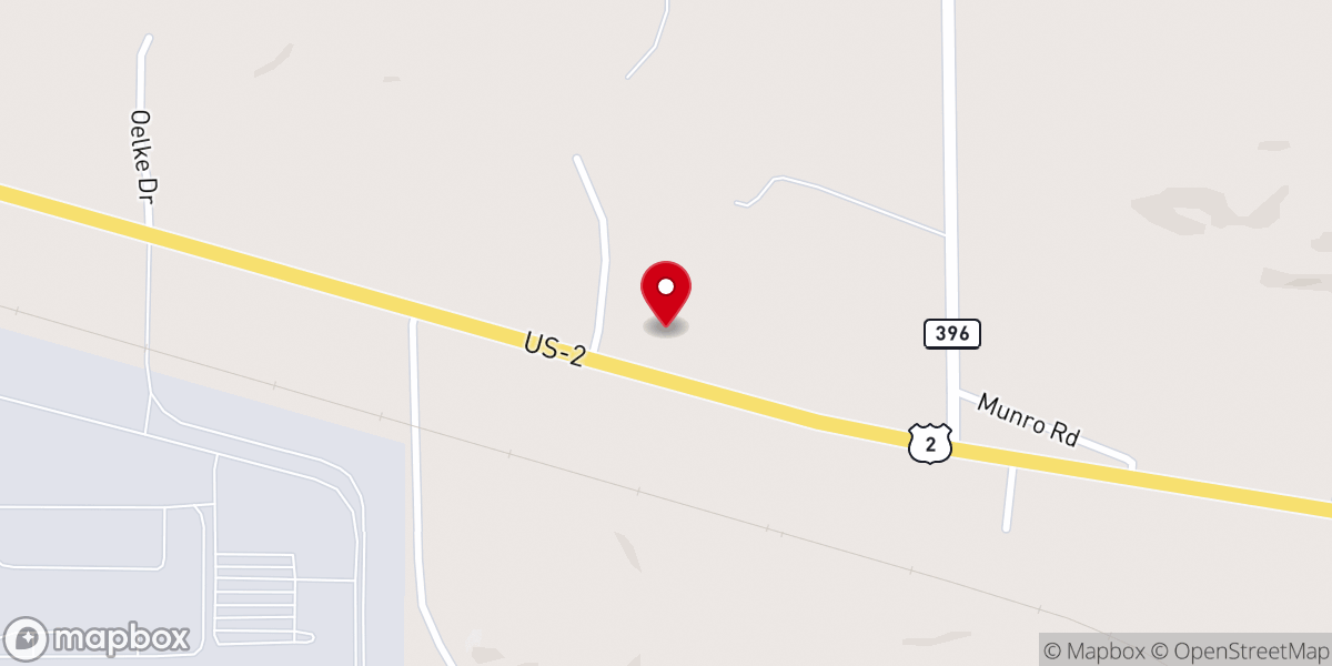 Map showing location of Community Bible Chapel