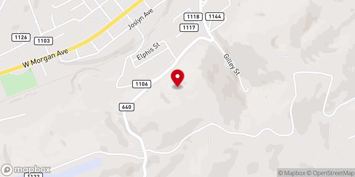 Map showing location of First Freewill Baptist Church