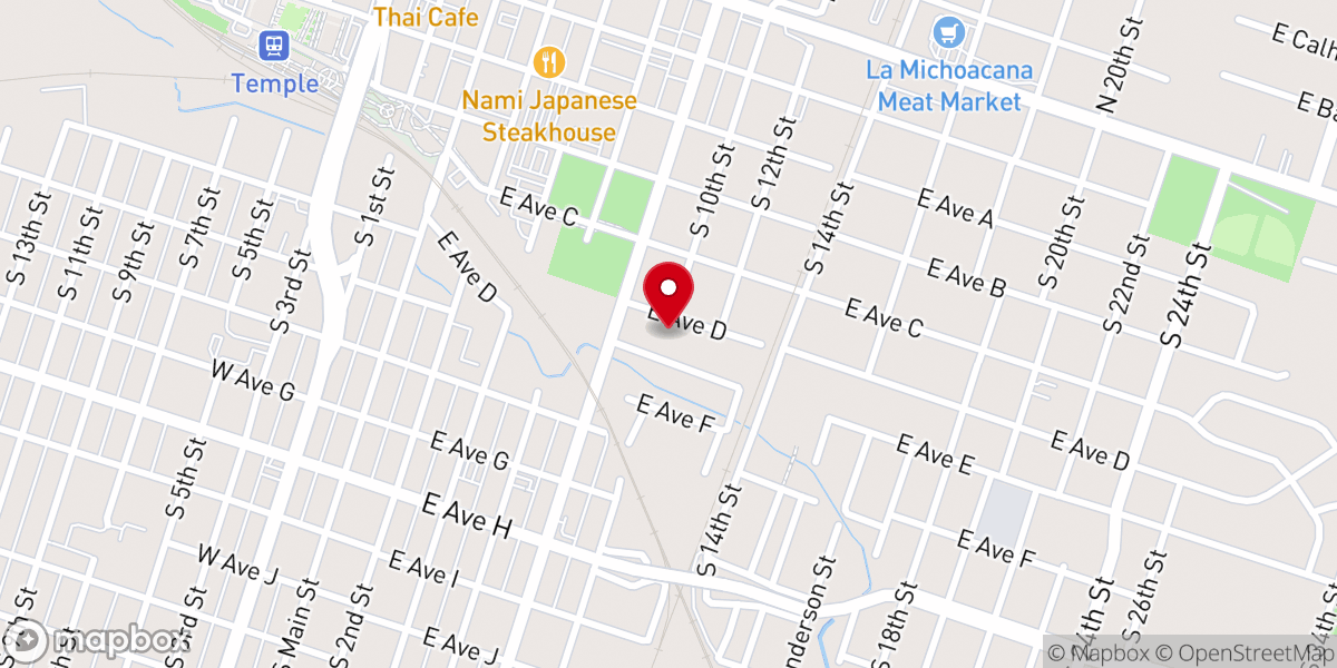 Map showing location of Wayman Chapel AME Church