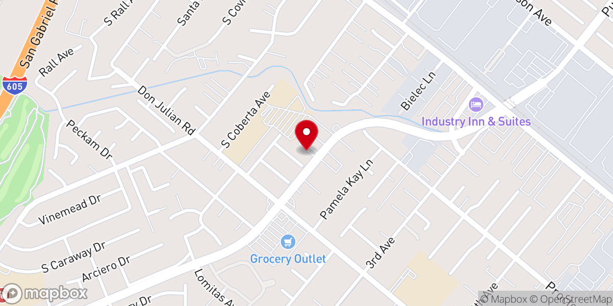 Map showing location of Bassett Bible Church