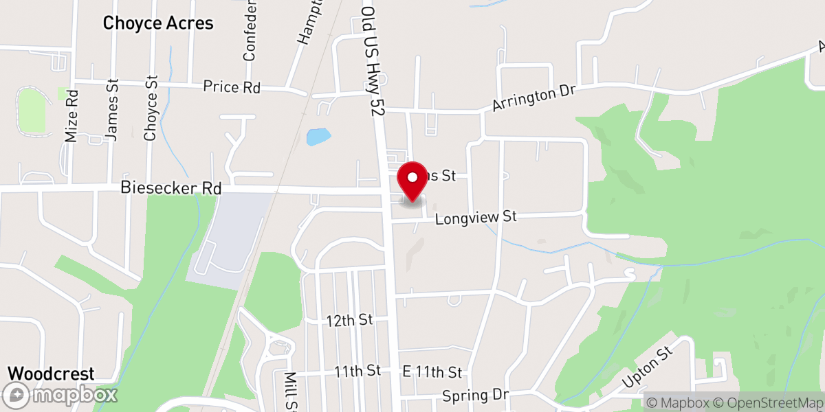 Map showing location of Two Cities Church - Lexington