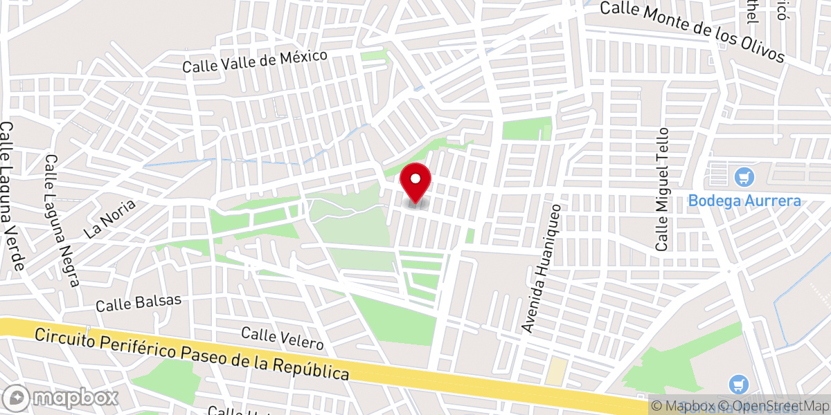 Map showing location of Centro Cristiano Casa de Jesucristo